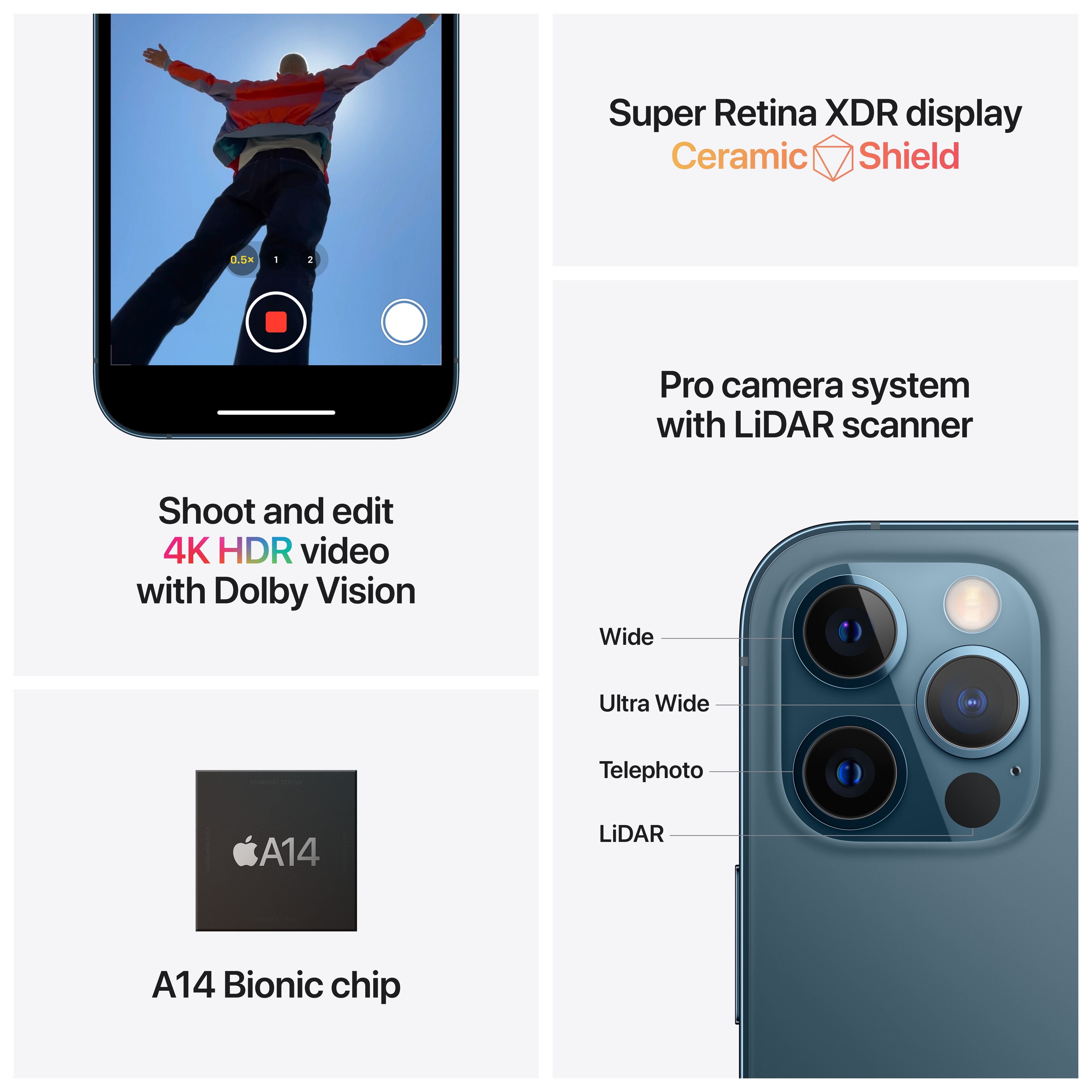 APPLE iPhone 12 Pro - Smartphone (6.1 ", 512 GB, Graphite)