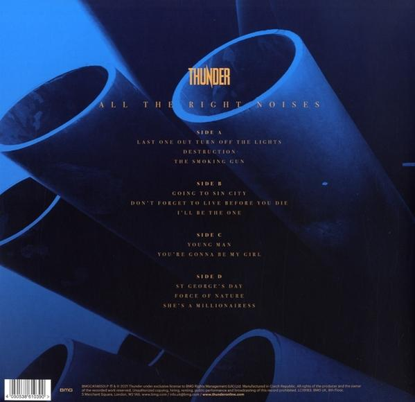 Egy album hátlapja a dalok listájával és az album címével.