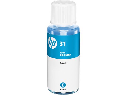 HP 31 (1VU26AE) - Bouteille d'encre (Cyan)
