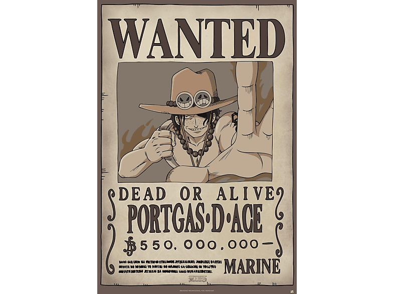 CORP Poster Wanted Ace One D. Piece ABYSSE Portgas