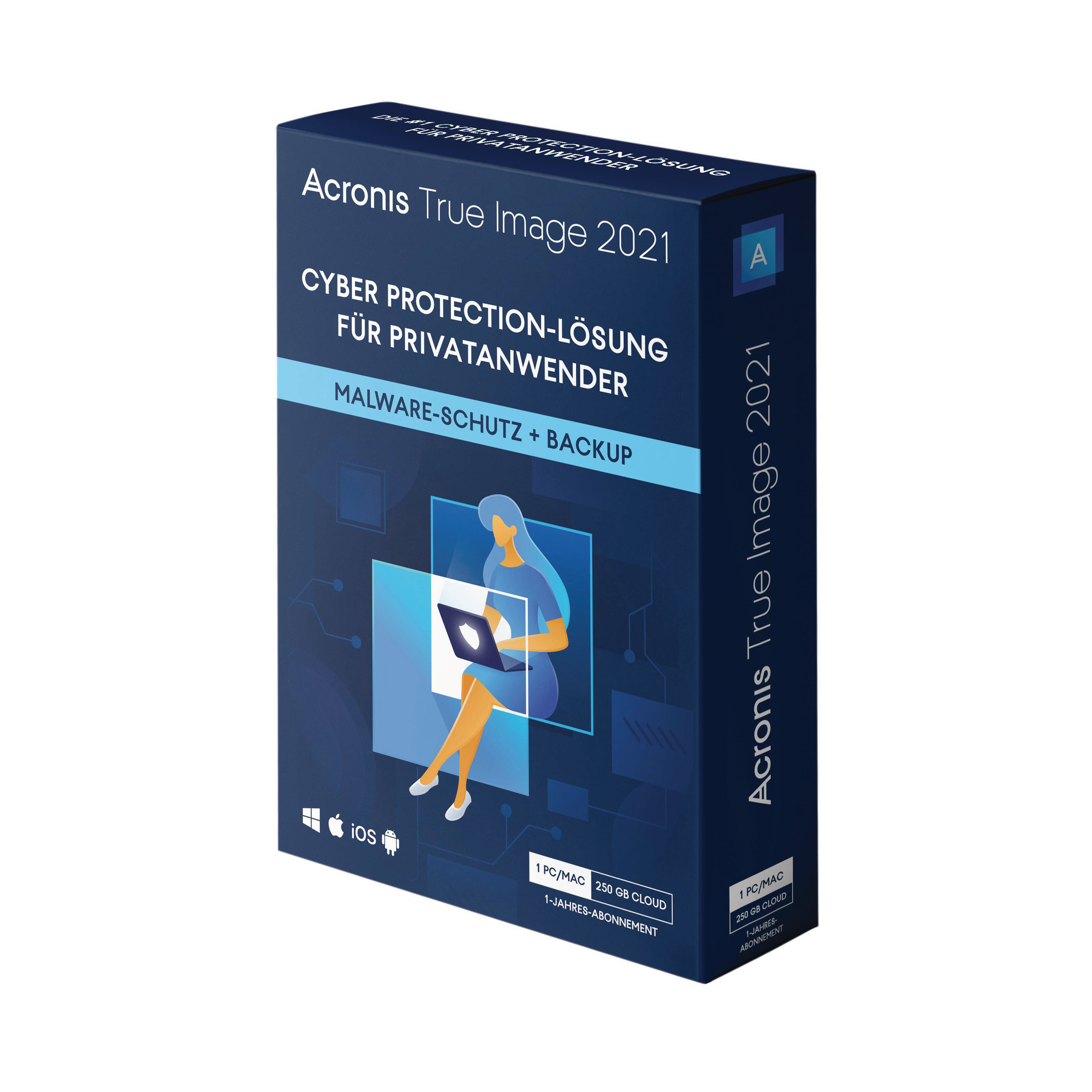 True Image 2021 - Advanced Version - 250 GB Cloud Storage (1PC/Mac) - [PC]