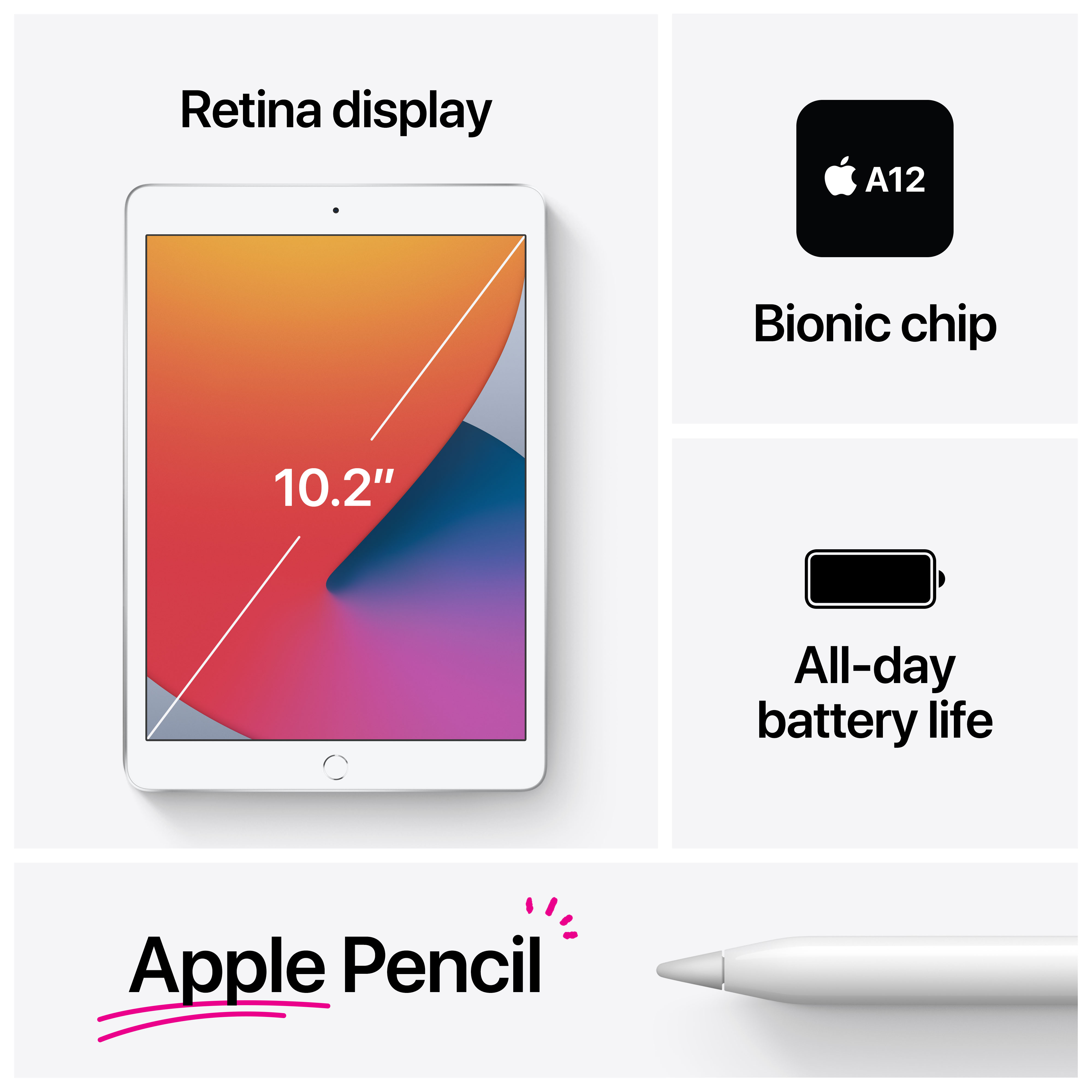 APPLE iPad (2020) Wi-Fi - Tablet (10.2 ", 32 GB, Gold)