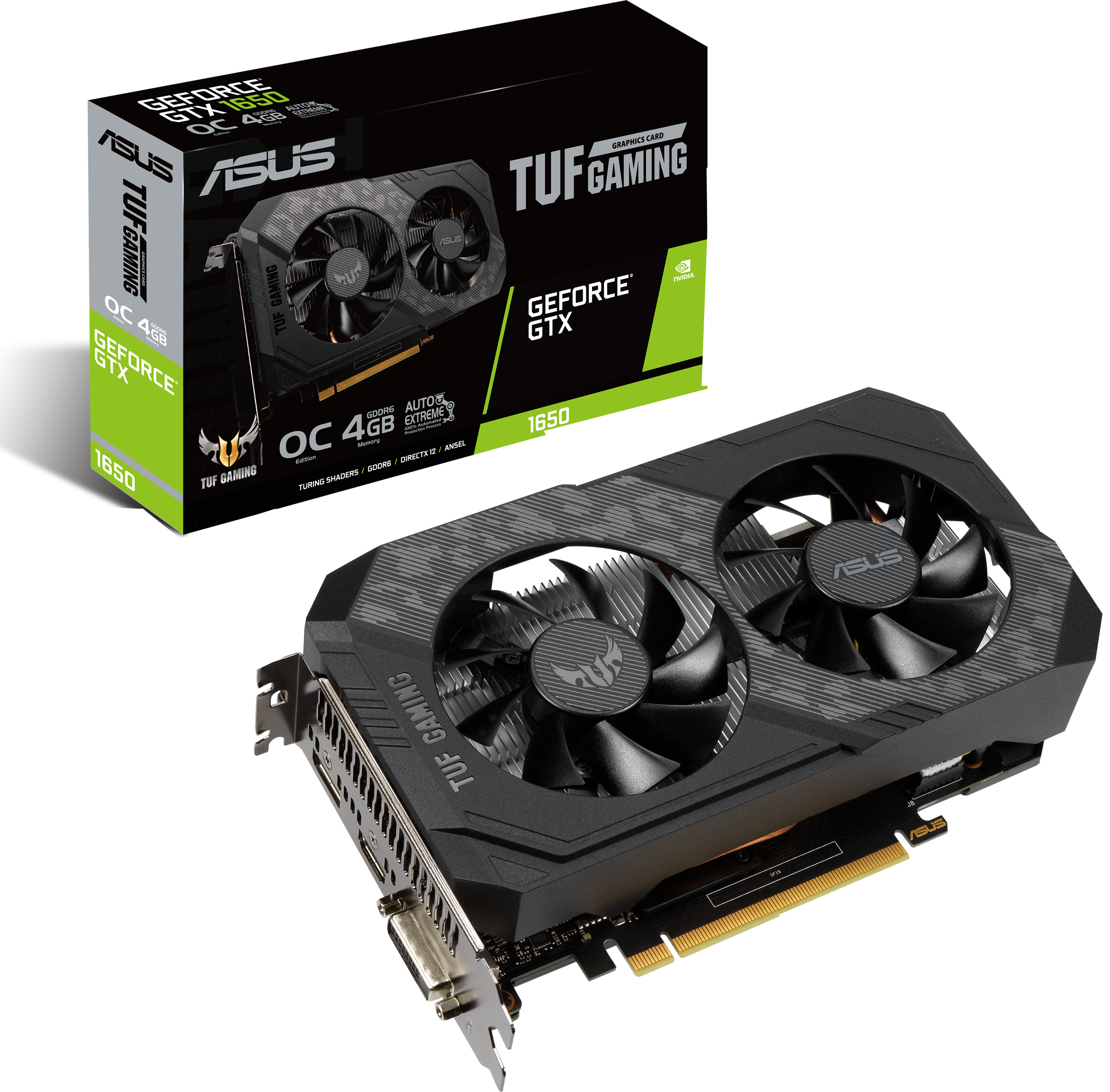 ASUS Grafikkarte TUF Gaming GeForce GTX 1650 4GB OC (TUF-GTX1650-O4GD6-GAMING)
