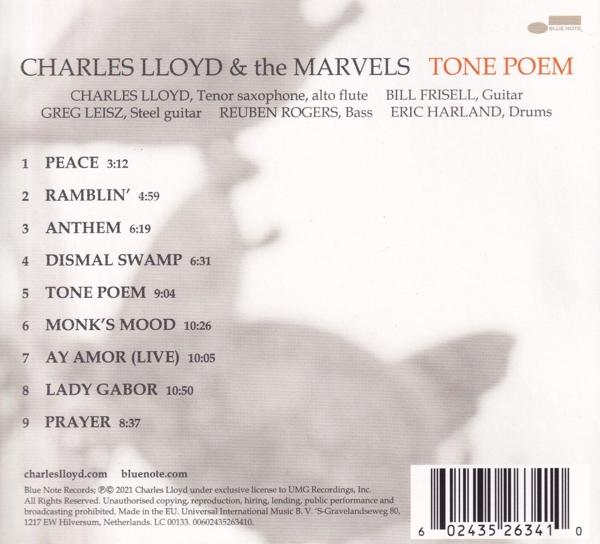 Charles Lloyd & The Marvels - Tone Poem  - (CD)
