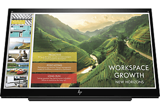 HP EliteDisplay S14 - Portabler Monitor, 14 ", Full-HD, 60 Hz, Schwarz