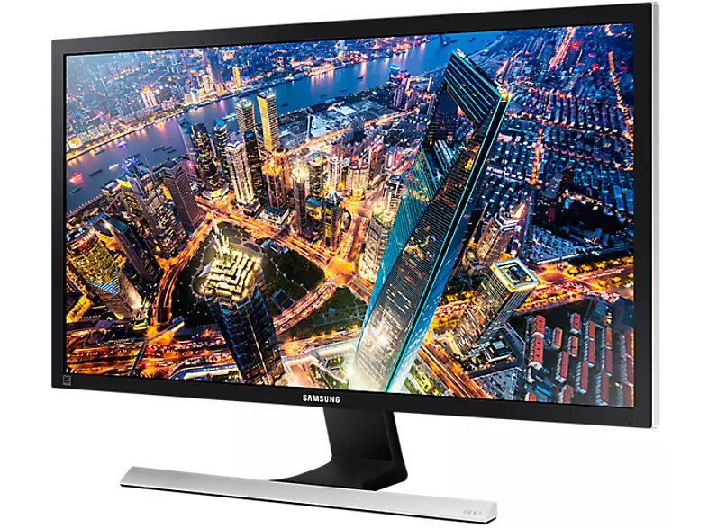 SAMSUNG Monitor UE570, 28 Zoll, UHD, 370cd, TN Panel, 1ms, Schwarz/Silber (LU28E570DSL/EN) 28 Zoll Monitor, UHD 4K, 1 ms Reaktionszeit, 370 cd/m², 60 Hz, Schwarz/Silber