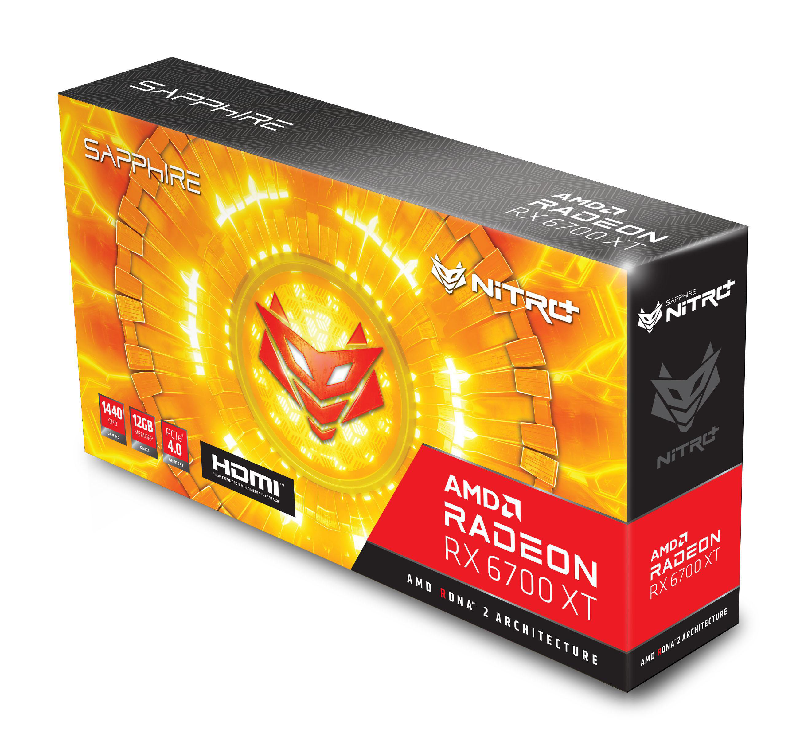 SAPPHIRE NITRO+ AMD Radeon™ RX 6700 XT 12GB (11306-01-20G) (AMD, Grafikkarte)