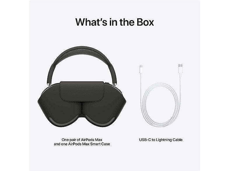 APPLE AirPods Max | Bluetooth Kopfhörer (Over-ear, Space Grau