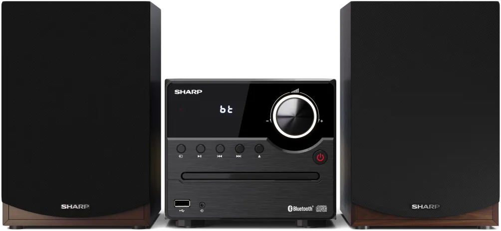 SHARP XL-B512BR micro hifi, barna