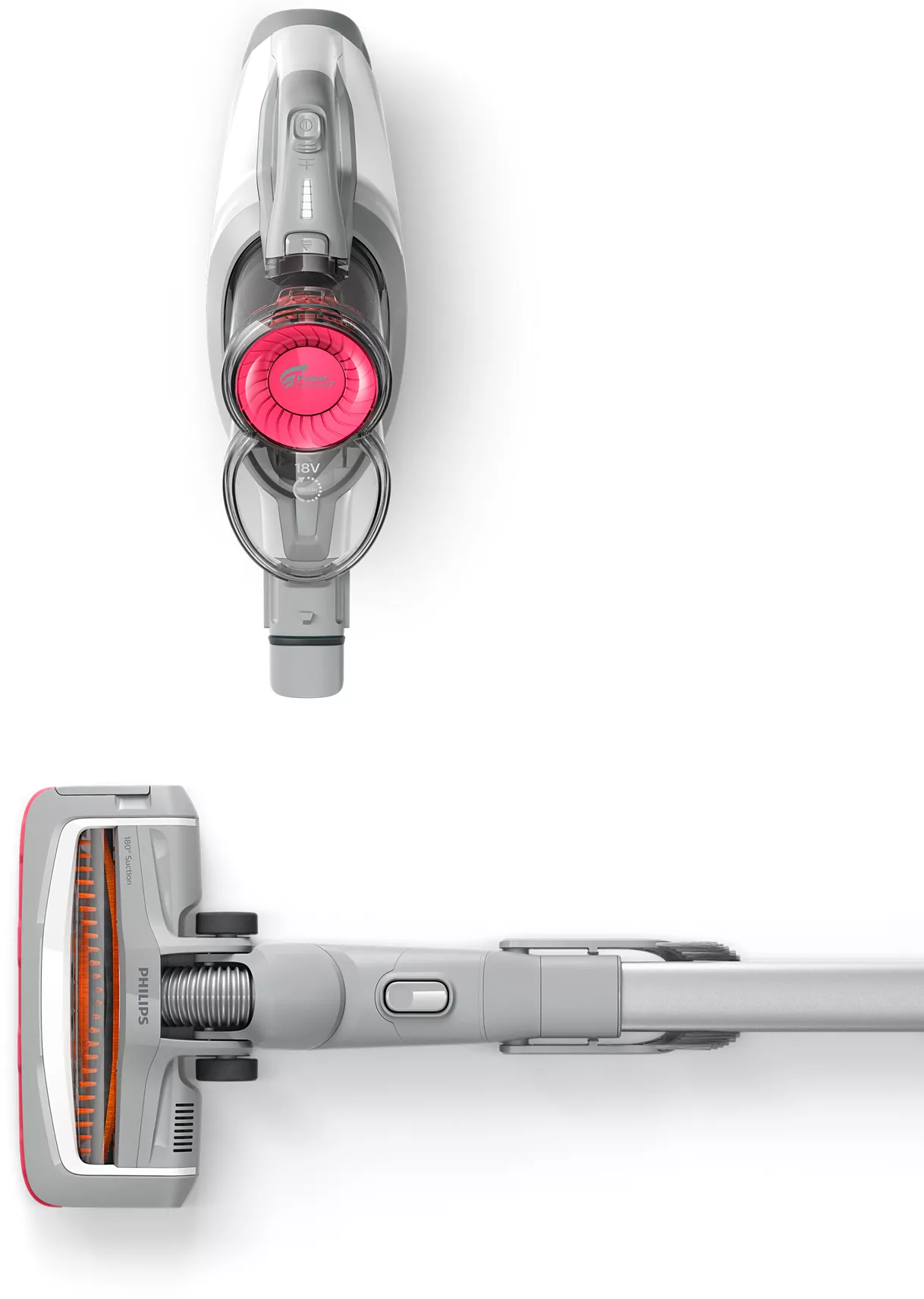 PHILIPS SpeedPro FC6723/01 - Aspirapolvere a batteria (Bianco)