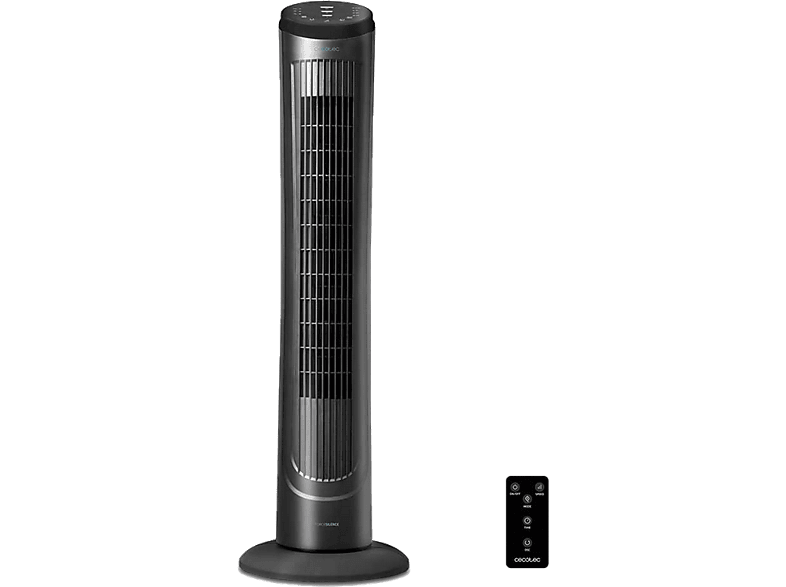 REACONDICIONADO Seminuevo Muy bueno Ventilador de torre - Cecotec EnergySilence 9090 Skyline, 3 velocidades, 45W, Control remoto, Negro