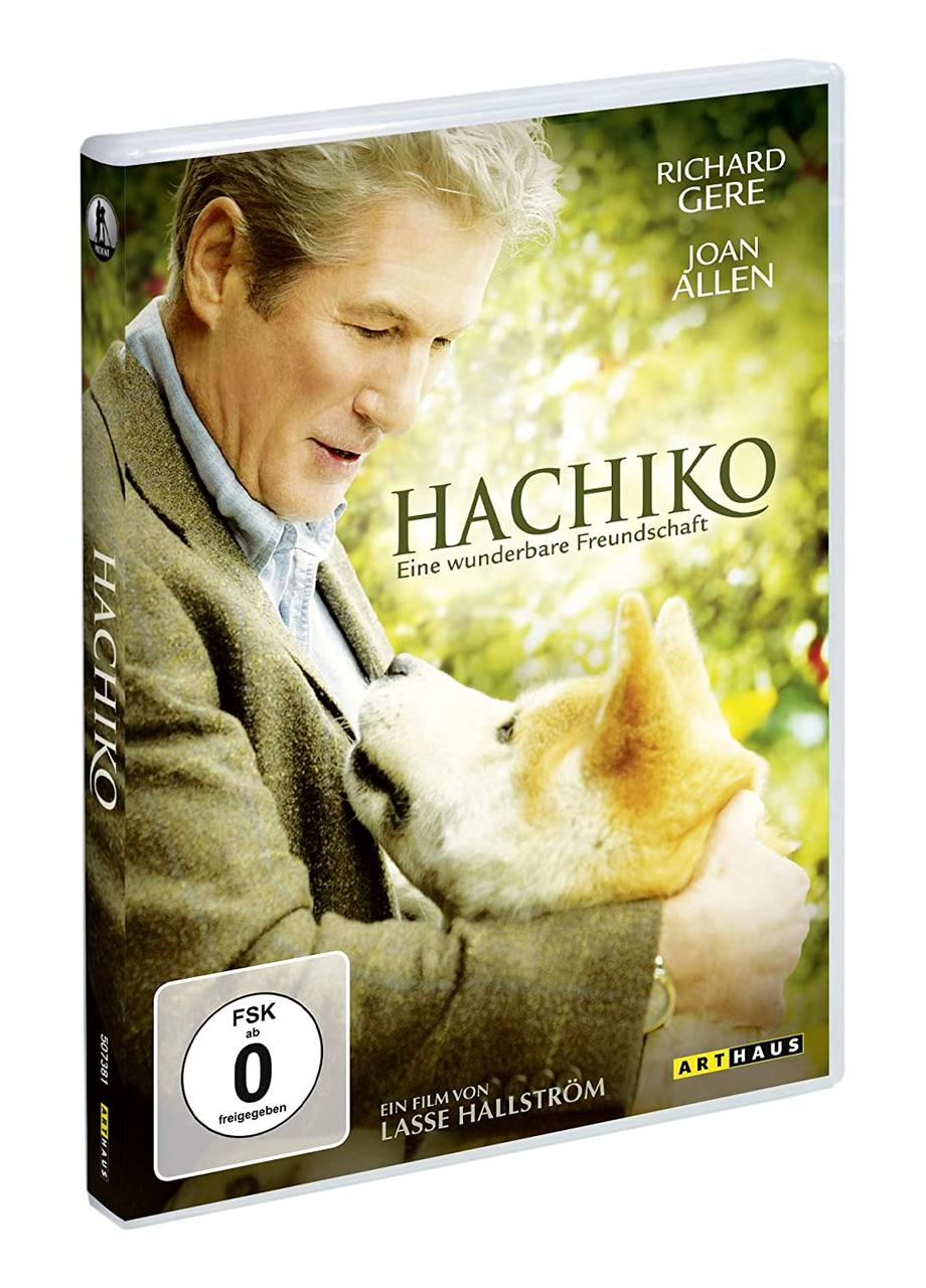 DVD-Cover: Richard Gere hält einen Hund.