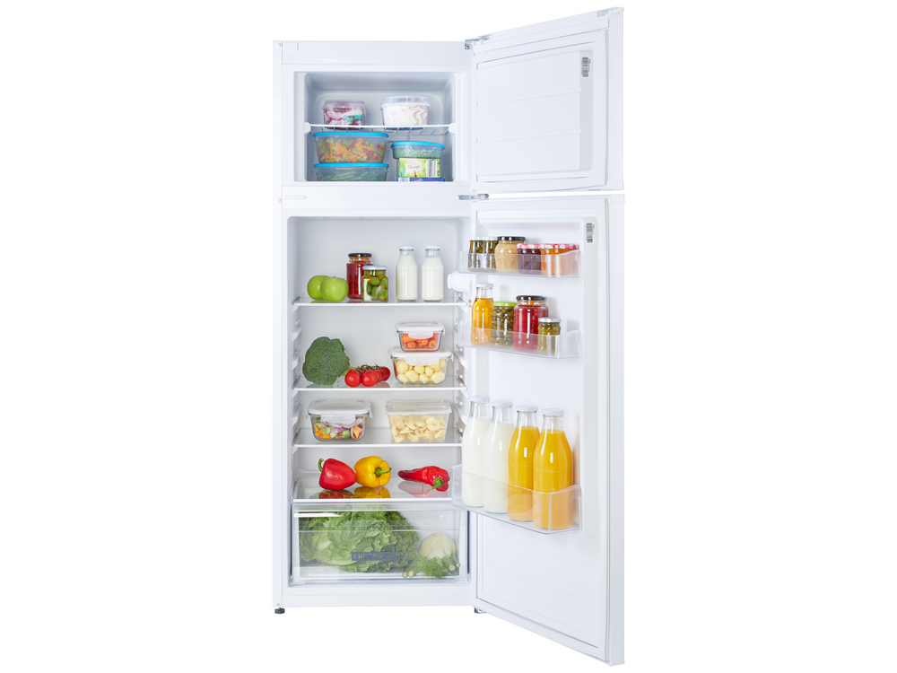 Frigorífico dos puertas - Whirlpool W55TM 4110 W 1, 212 l, Sistema cíclico, 144 cm, 41 dB, Fresh Box, Blanco