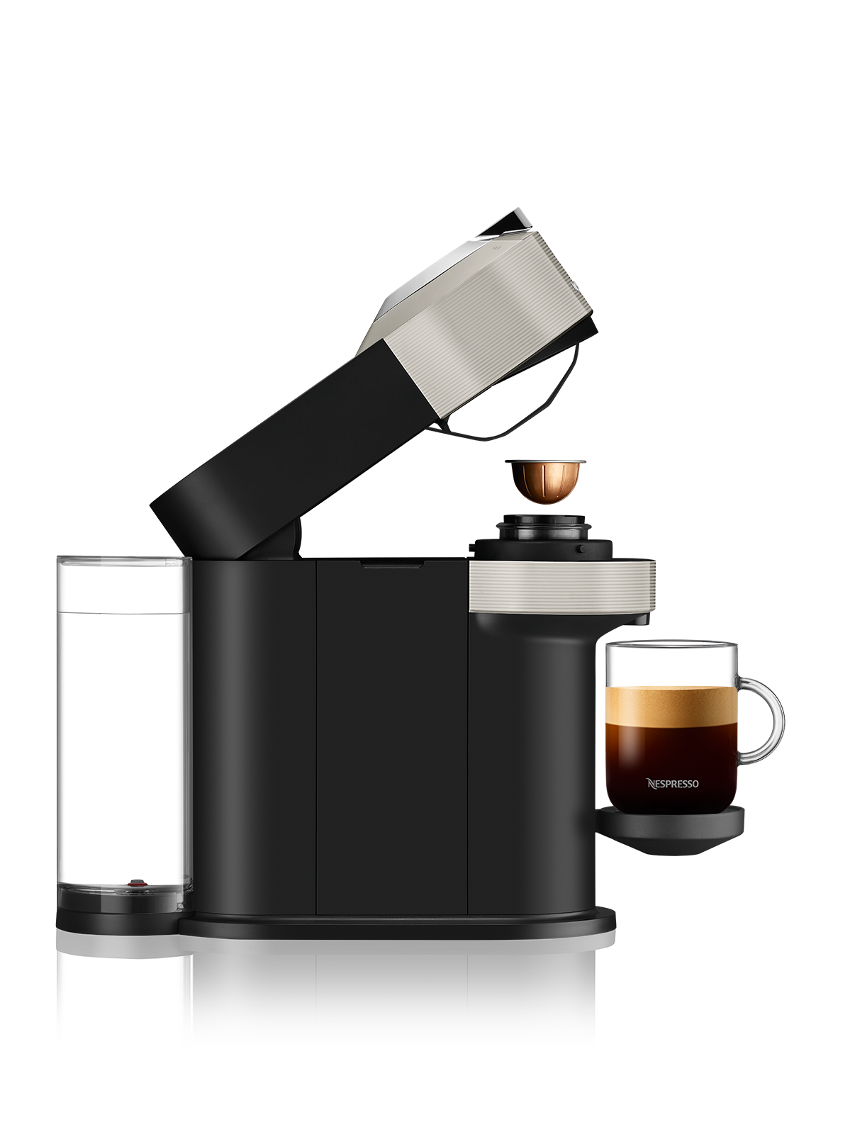 KRUPS XN910B10 Nespresso Vertuo Next kapszulás kávéfőző világosszürke