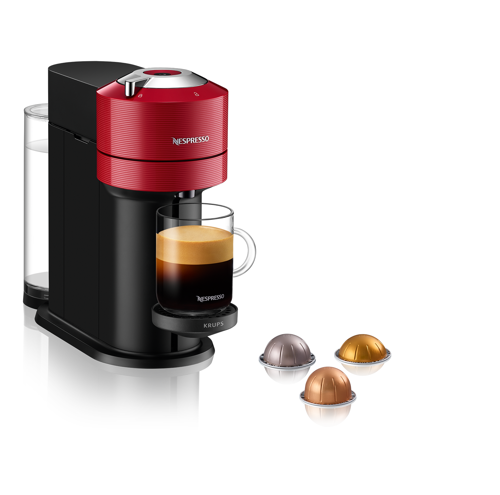 KRUPS XN910510 Nespresso Vertuo Next kapszulás kávéfőző piros
