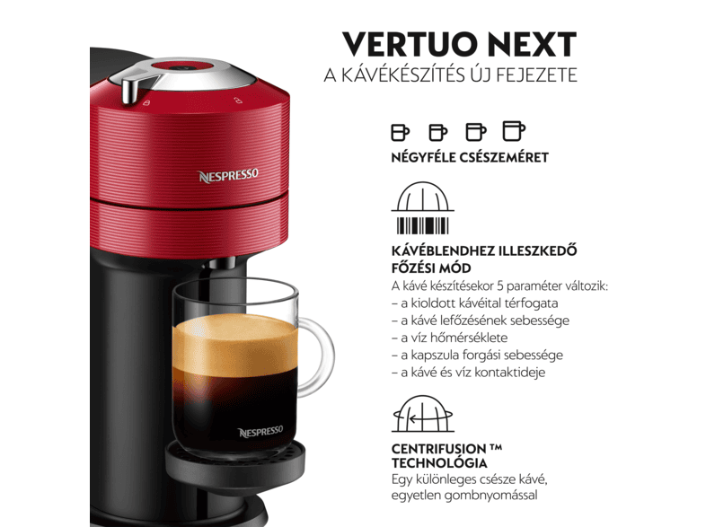 Nespresso ENV120GY Vertuo Next - Cafetera y cafetera de espresso, solo la  máquina
