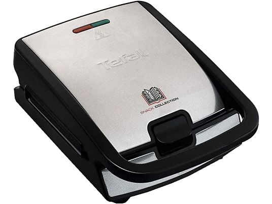 TEFAL Snack Collection SW857DCH - Four à sandwich et gaufrier (Noir/Acier inoxydable)