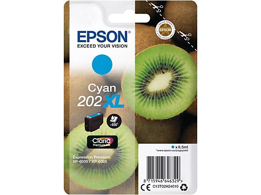 EPSON 202XL (T02H240) - Tintenpatrone (Cyan)