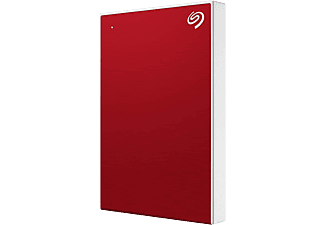 SEAGATE One Touch HDD - Disque dur (HDD, 2 TB, Rouge/Argent)