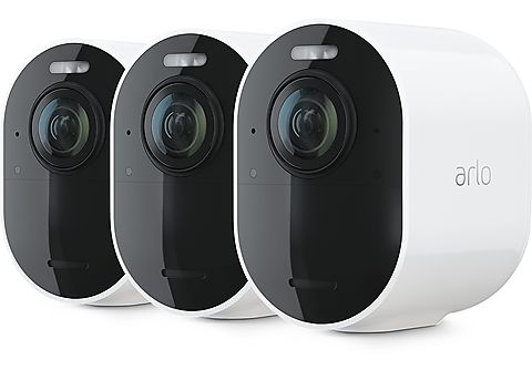 ARLO Überwachungskamera Arlo Ultra V2, 3er Set: 3x Kamera + 1x SmartHub, 4K UHD, Kabellos