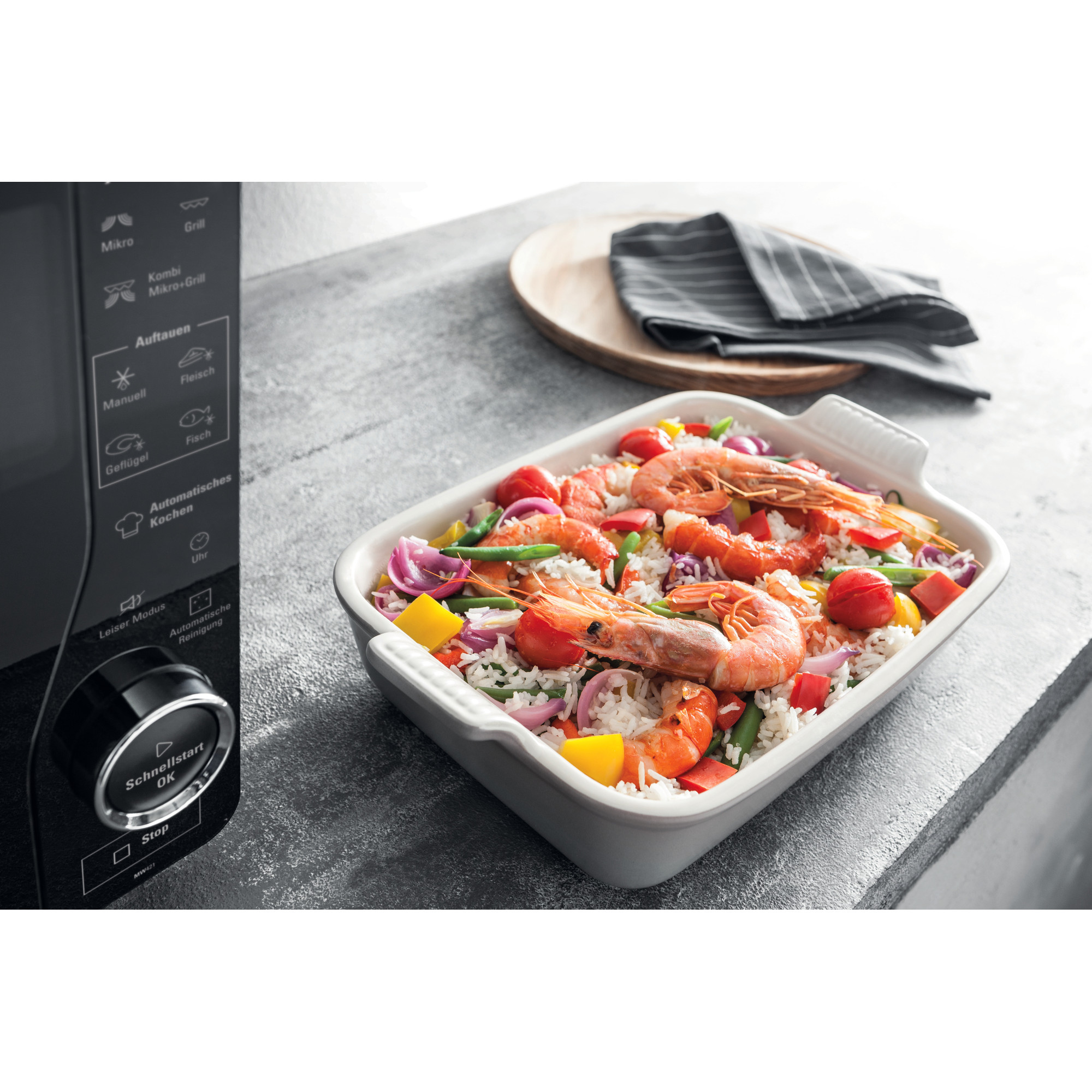 BAUKNECHT MW 421 SL - Micro-ondes avec grill (Argent)