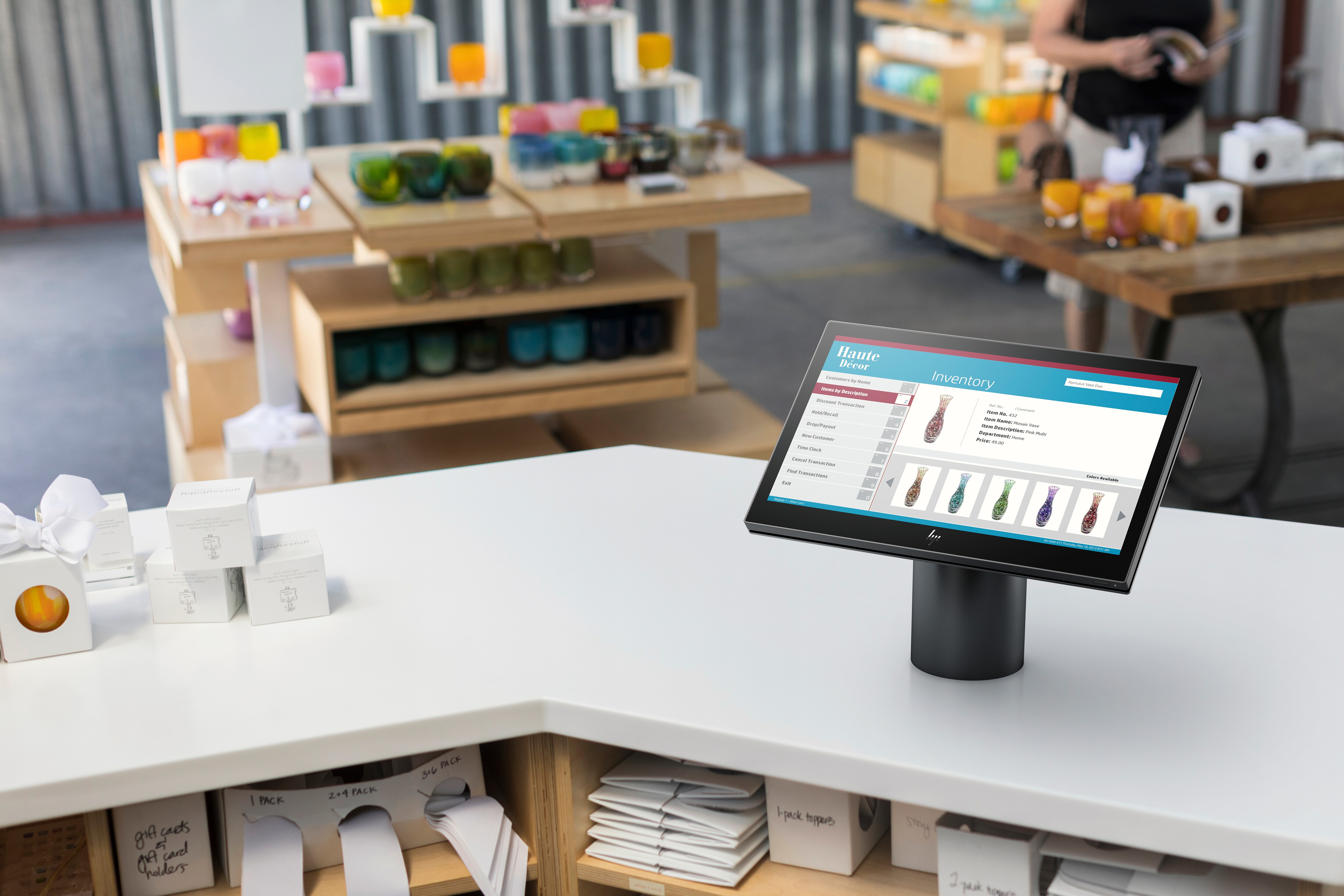 HP - B2B ElitePOS G1 Retail-System, Modell 141 - Celeron® 3965U - 4 GB - 128 GB