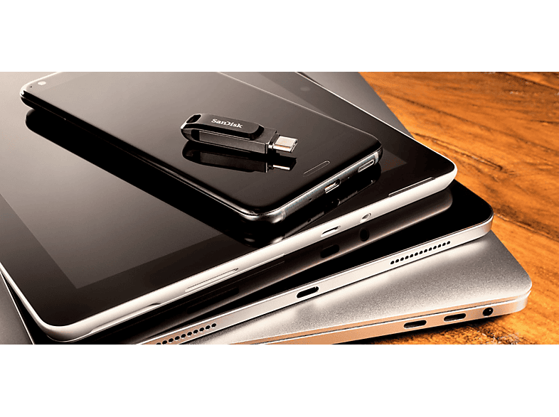 SANDISK 256 GB Ultra Dual Drive Go USB-Stick, USB-C/A 3.2 Gen1, R400 M/s, Schwarz; USB Stick — Foto 2 von 2