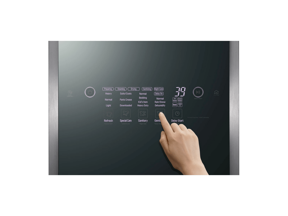 Armario de vapor - LG Vapor Cleaner Styter, 14 programas, WiFi, Bomba calor, Smart Diagnosis, 185 cm, Espejo
