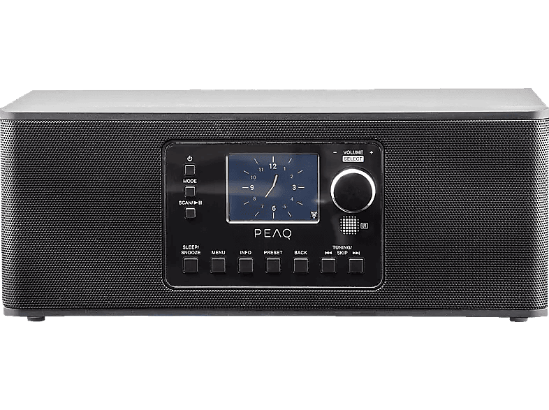 Peaq Internetradio Bluetooth Dab+ Fm Zwart (pdr270bt-b)