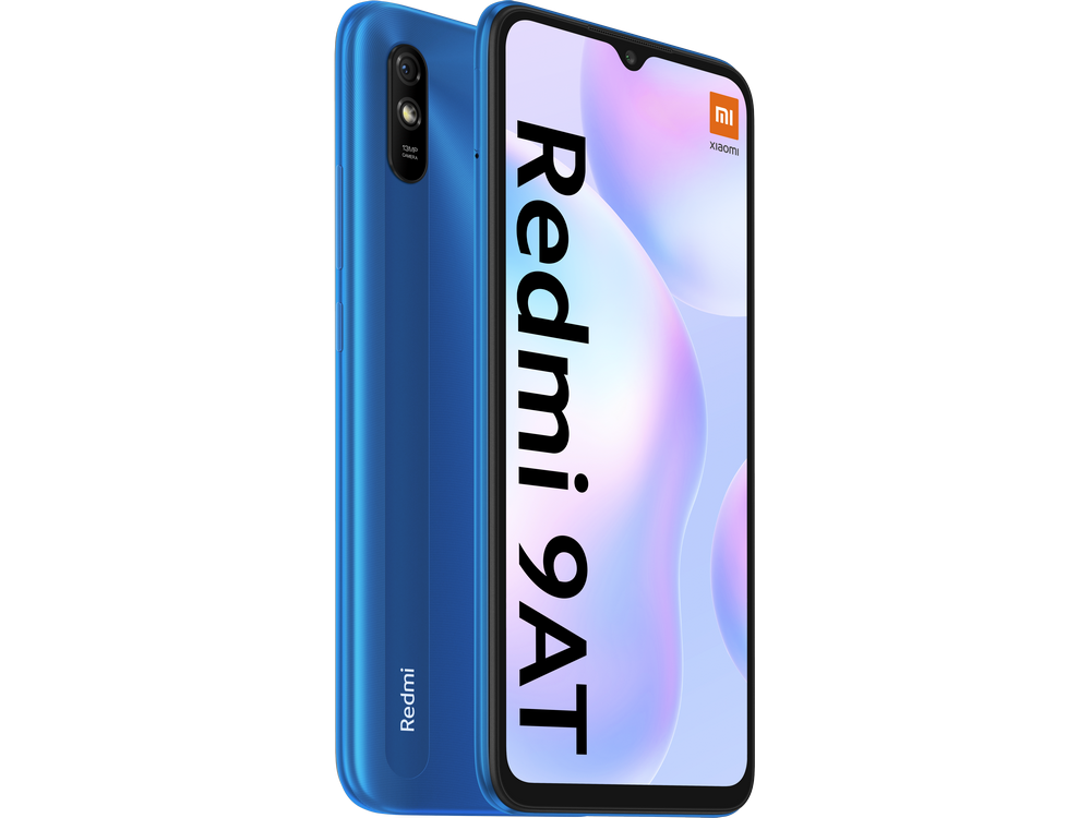 Xiaomi Redmi 9AT, Azul, 32 GB, 2 GB RAM, 6.53" HD+, MediaTek Helio G25, 5000 mAh, Android