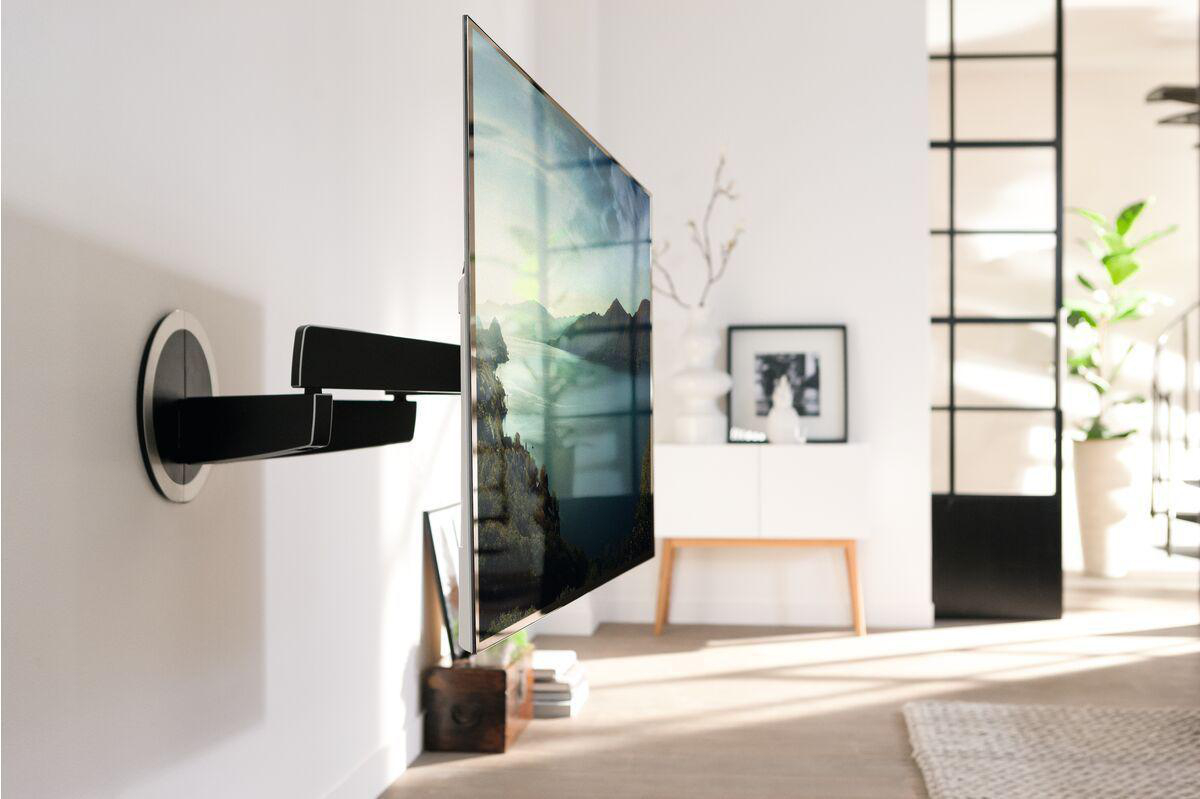 VOGEL´S Vogel's NEXT 7355 MotionMount - die TV-Wandhalterung, die sich automatisch dreht für 101-165 cm Wandhalterung, max. 65 Zoll, Schwarz
