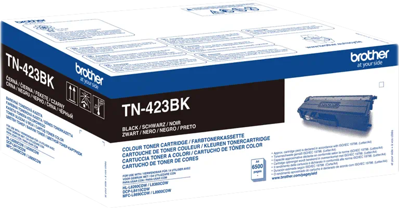 Brother TN-423BK schwarze Tonerkartuschenbox.