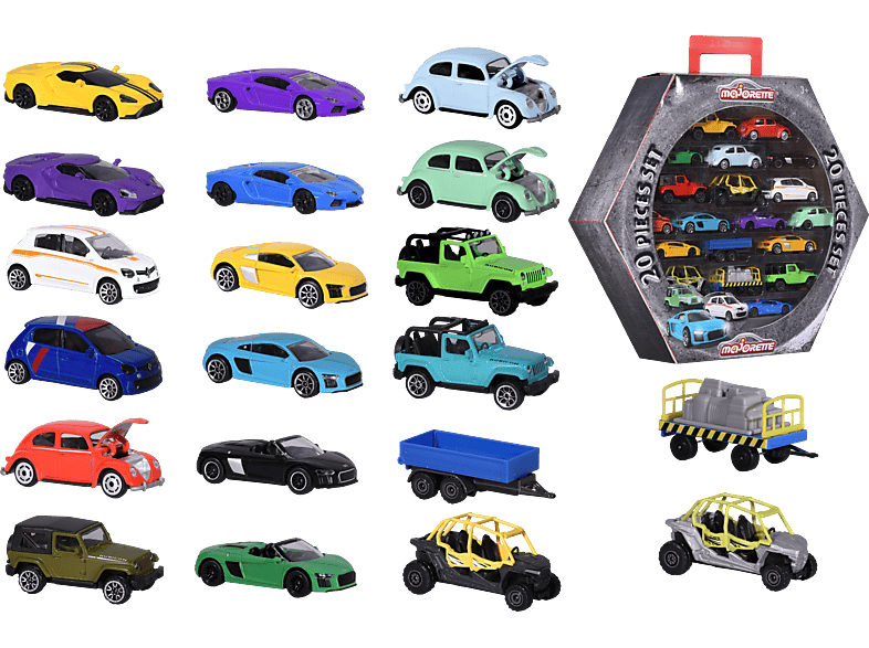 MAJORETTE 20-teiliges Spielzeugautos Mehrfarbig Geschenkset