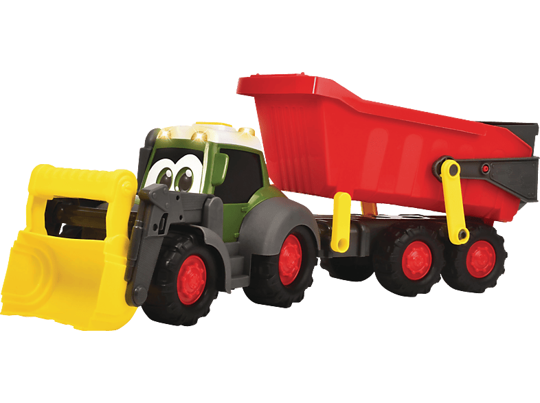 DICKIE-TOYS ABC Fendti Farm Trailer, Traktor mit Anhänger Spielzeugauto Mehrfarbig