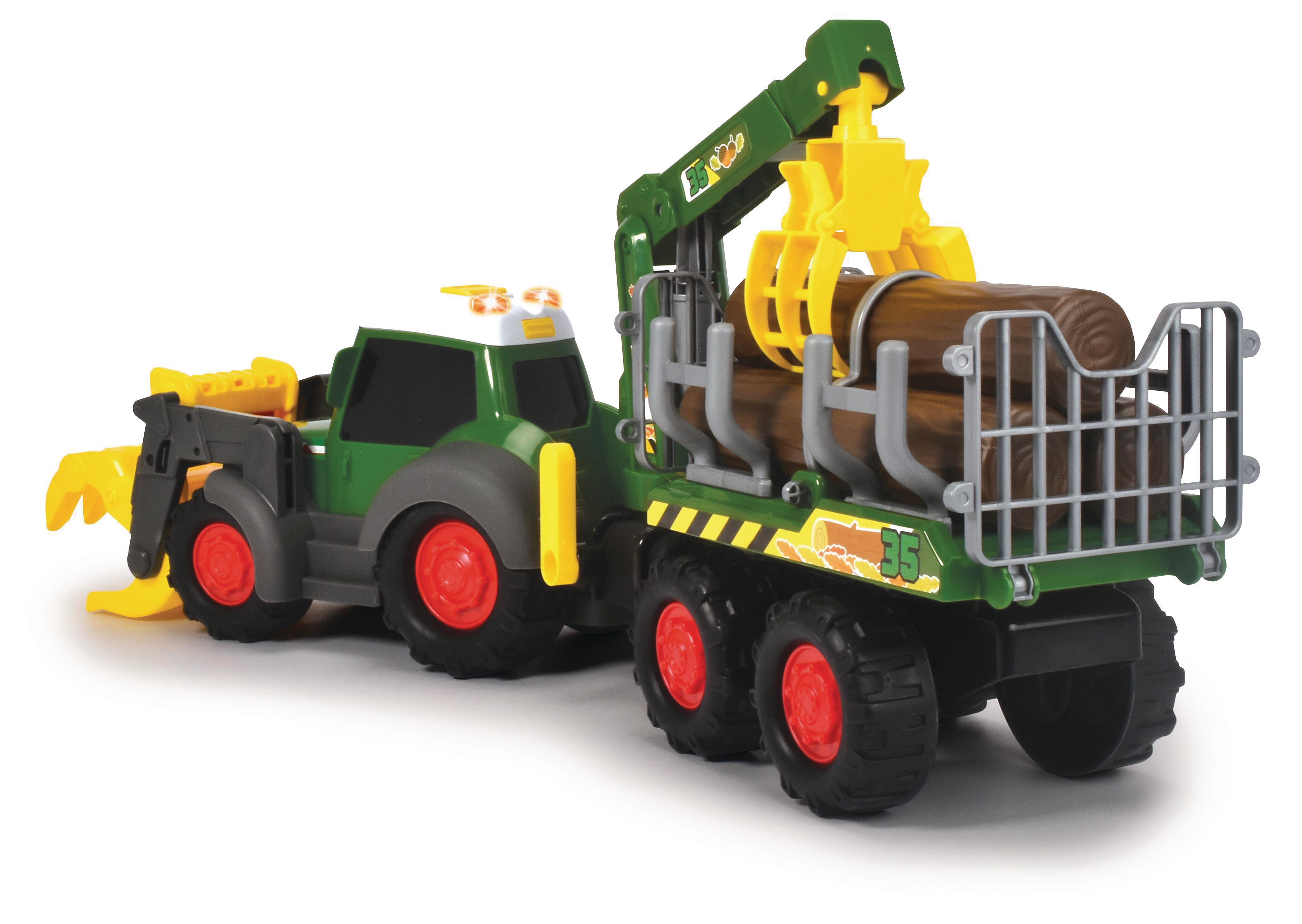 DICKIE-TOYS ABC Fendti Forester, Traktor mit Anhänger Spielzeugauto Grün