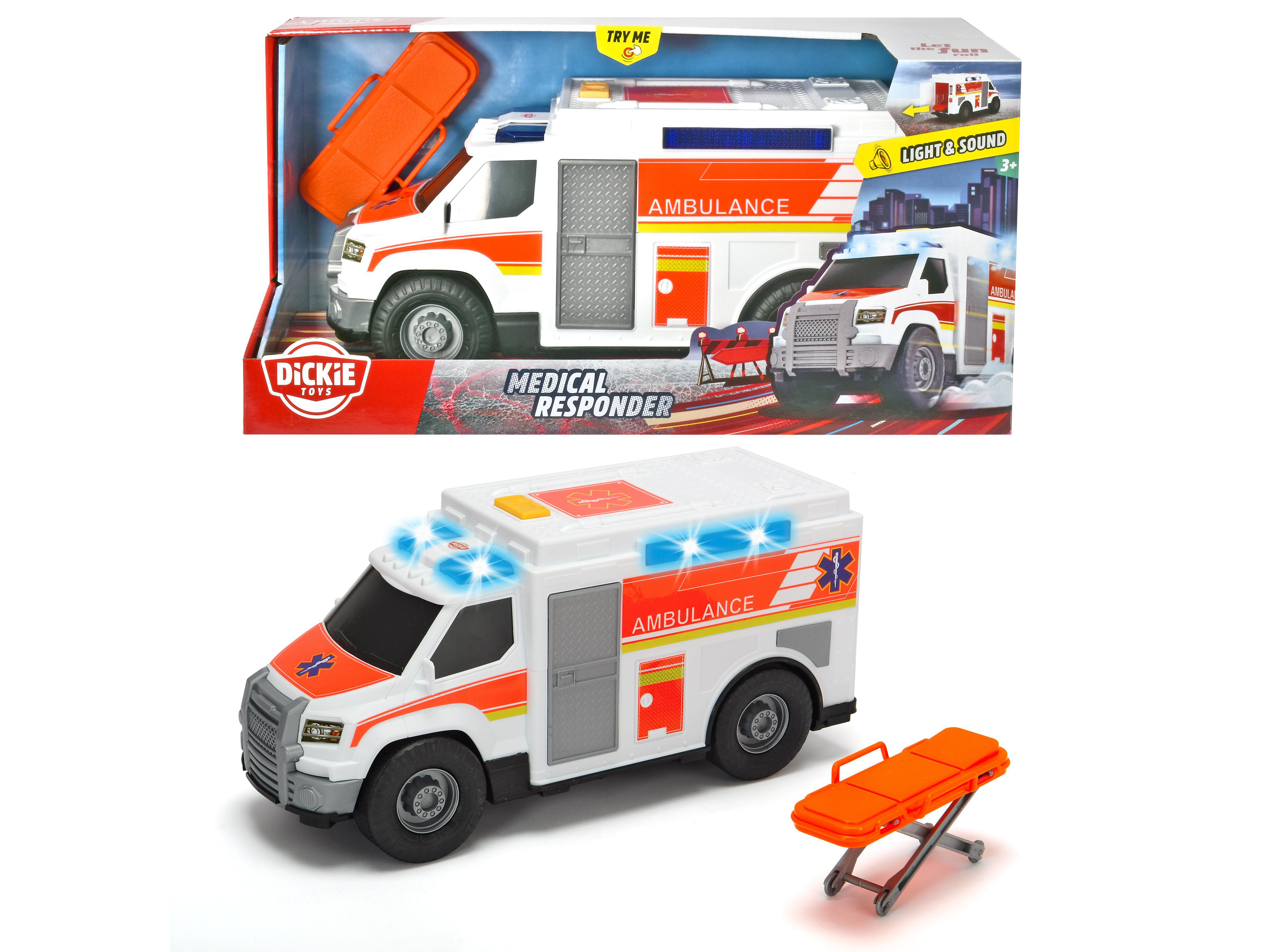 DICKIE-TOYS Responder, Mehrfarbig Medical Krankenwagen Spielzeugauto