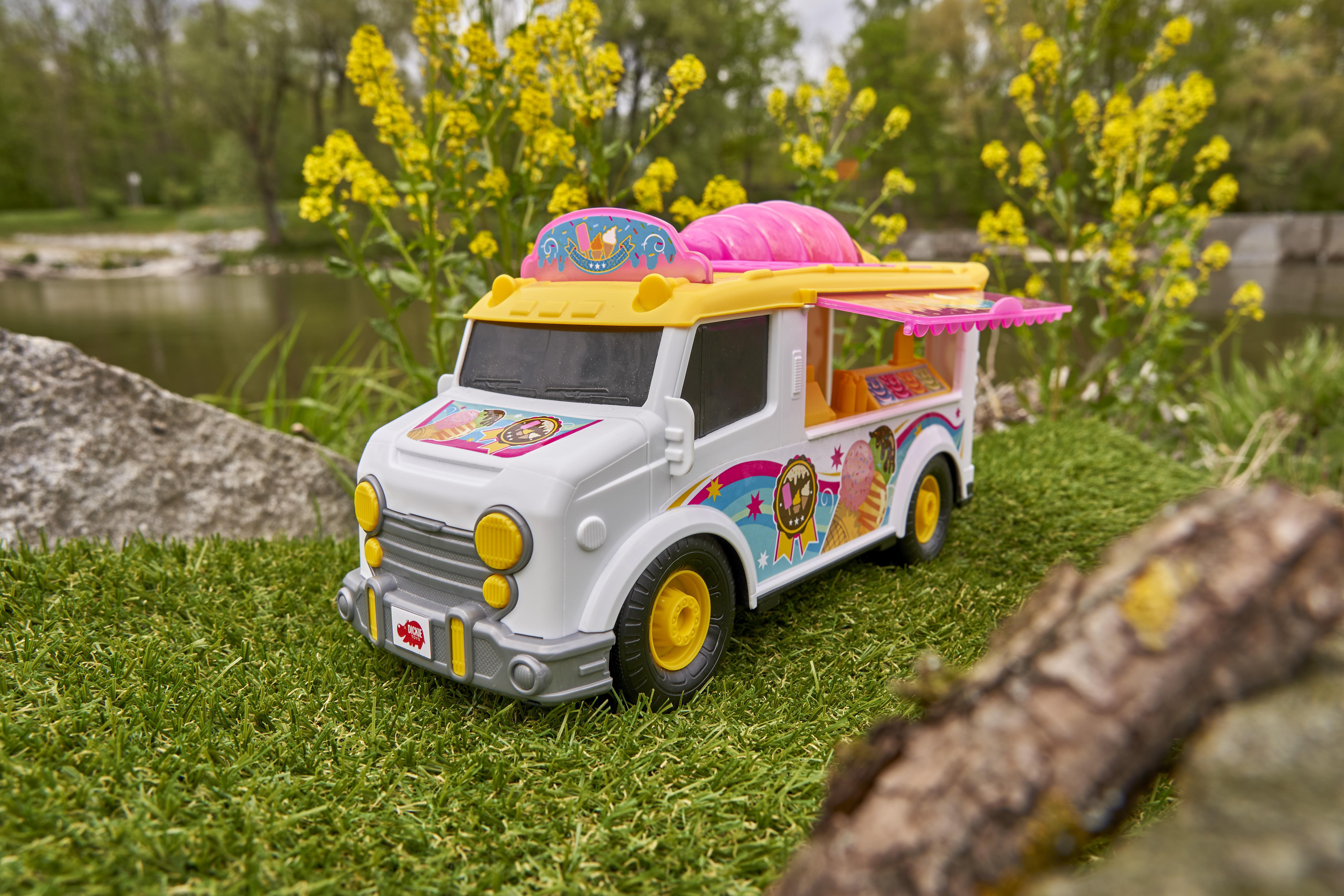 DICKIE-TOYS Ice Cream Van, Spielzeugauto Eiswagen Mehrfarbig