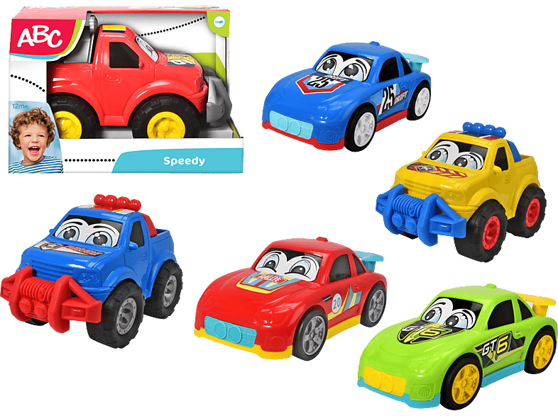 DICKIE-TOYS ABC Speedy, Spielzeugauto, 6-sortiert Spielzeugauto Mehrfarbig | Spielzeugautos