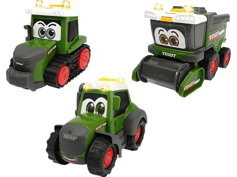 DICKIE-TOYS ABC Fendti Team, Traktor, 3-sortiert Spielzeugauto Grün