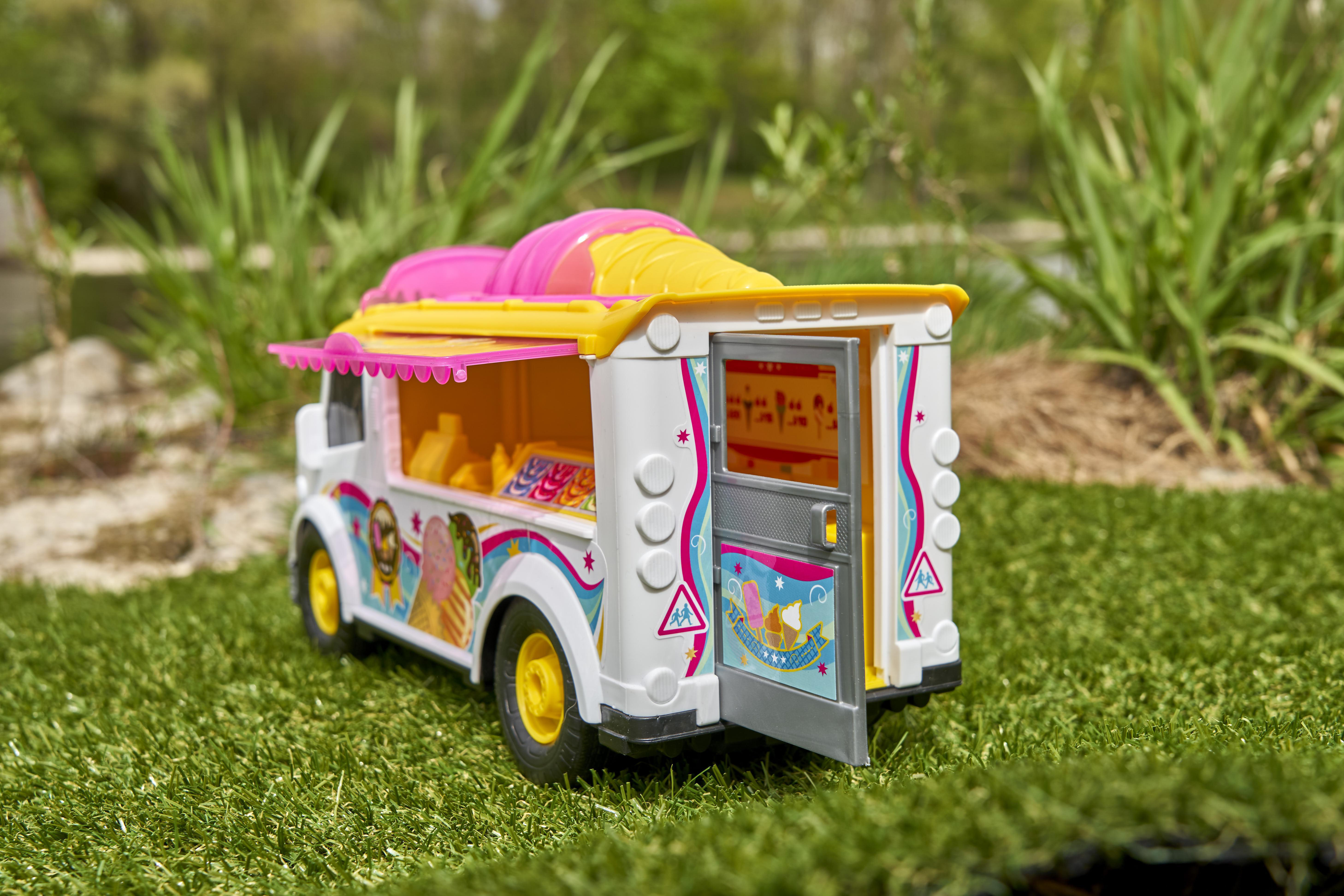 DICKIE-TOYS Spielzeugauto Cream Van, Mehrfarbig Eiswagen Ice