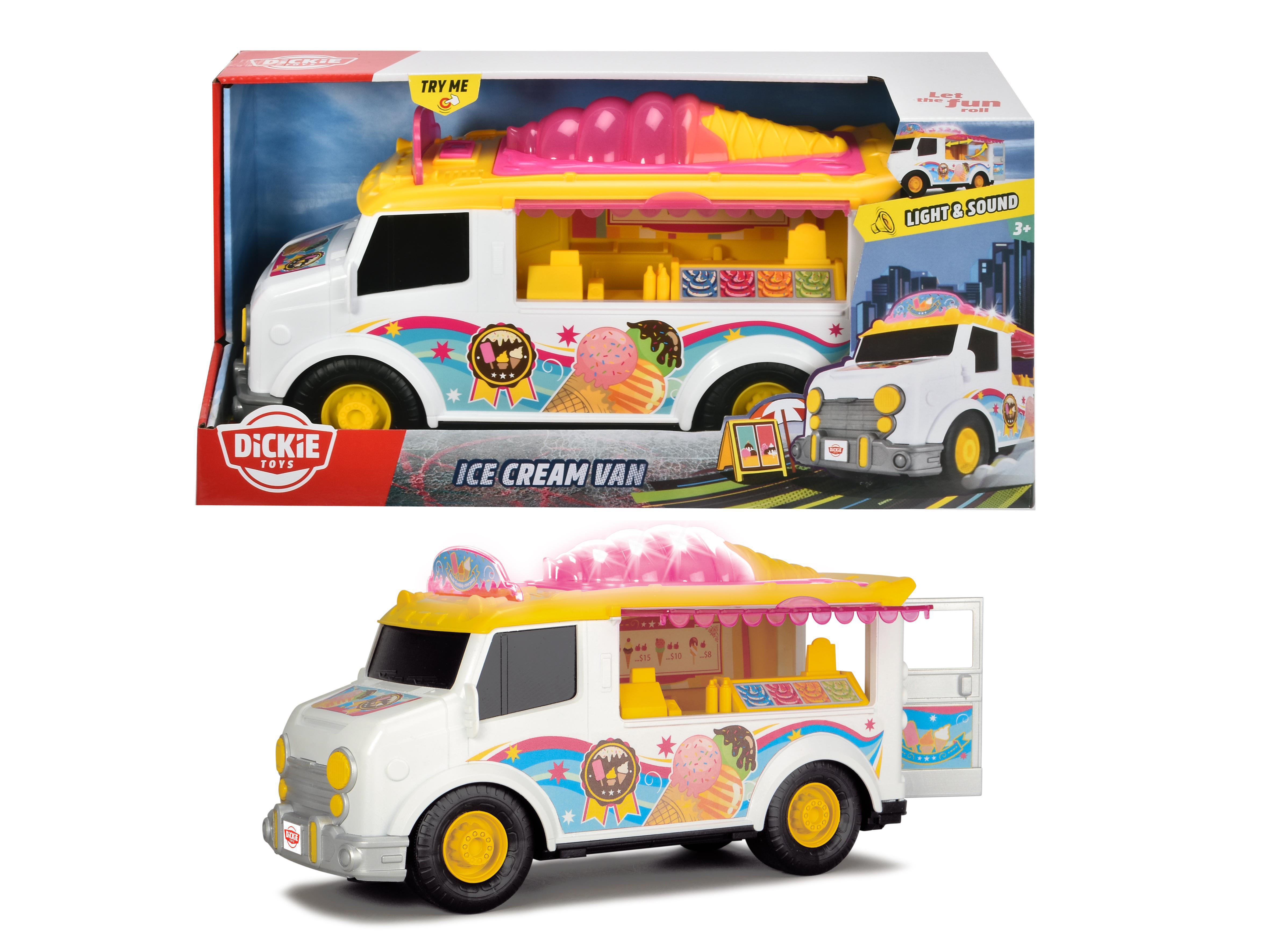 DICKIE-TOYS Ice Eiswagen Mehrfarbig Spielzeugauto Cream Van
