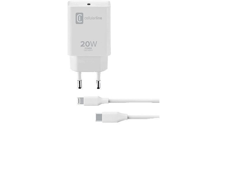 CELLULARLINE 20W Şarj Kiti Kablo ve Şarj Adaptörü_0