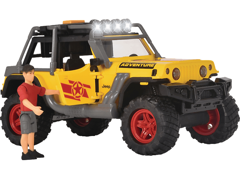 DICKIE-TOYS Adventure Commander, Jeep, Tuning Teile, Licht & Sound Spielzeugauto Gelb