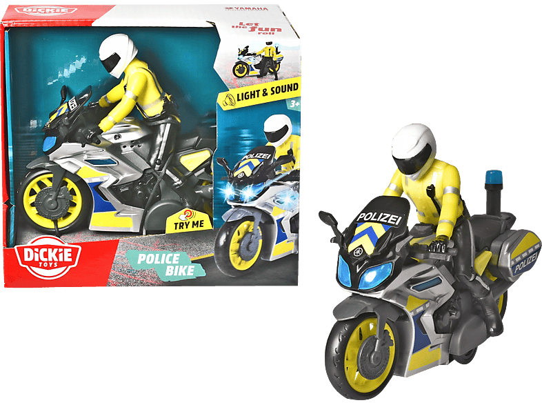 Yamaha Motorrad, Mehrfarbig Motorrad Polizei DICKIE-TOYS Spielzeugauto