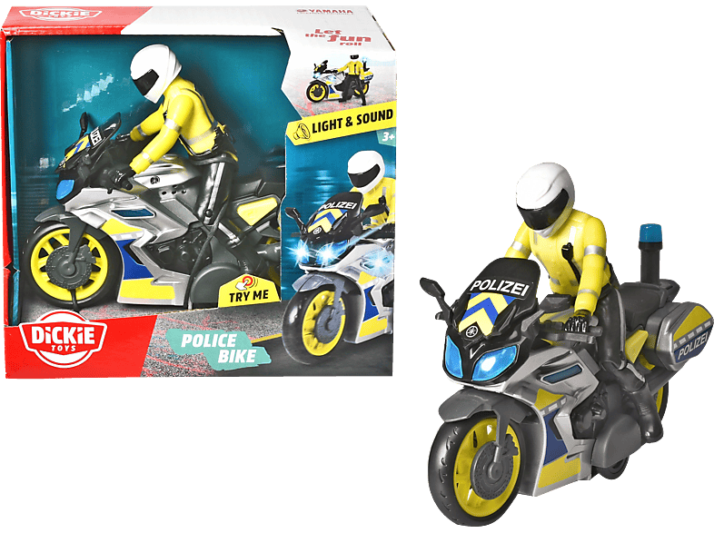 Yamaha DICKIE-TOYS Polizei Mehrfarbig Motorrad Motorrad, Spielzeugauto