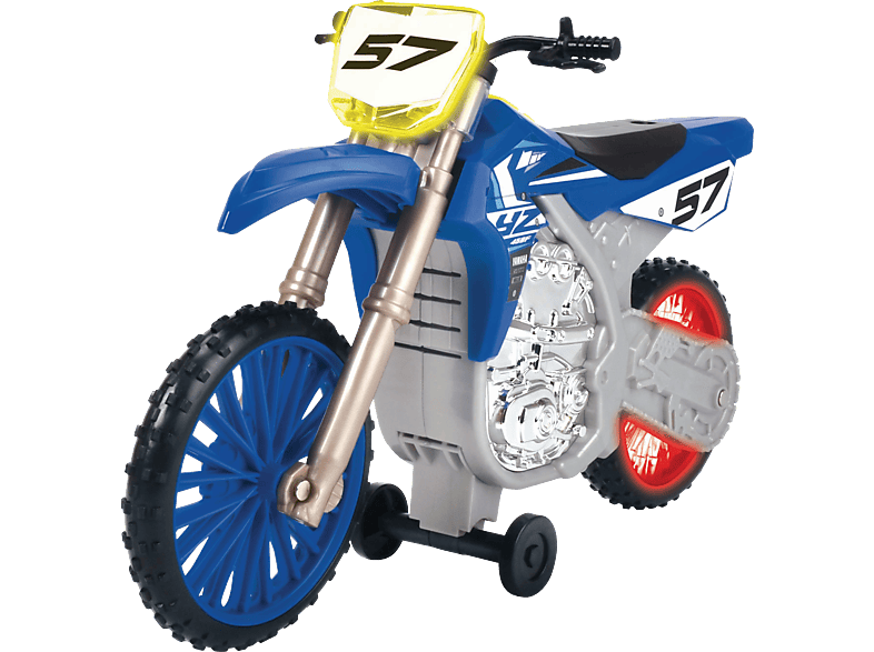 Motorisierung mit Spielzeugauto Spielzeugmotorrad Yamaha Blau DICKIE-TOYS Raiders, YZ, Wheelie