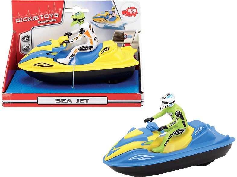 DICKIE-TOYS Jet Ski mit Figur, 2-sortiert Spielzeugauto Mehrfarbig