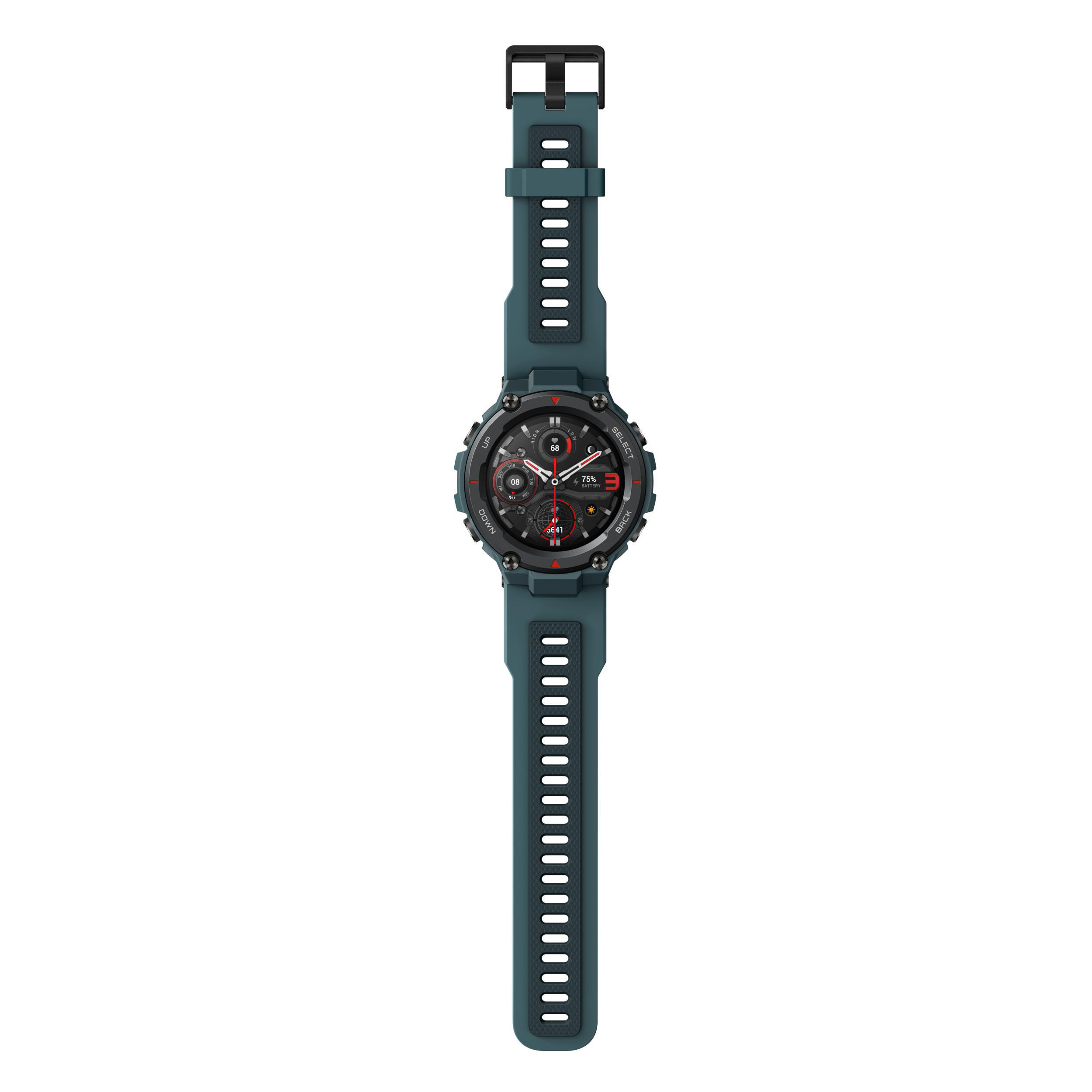TRUST T-Rex Pro Smartwatch Polycarbonat Silikon, 75 mm + 100 mm, Blau