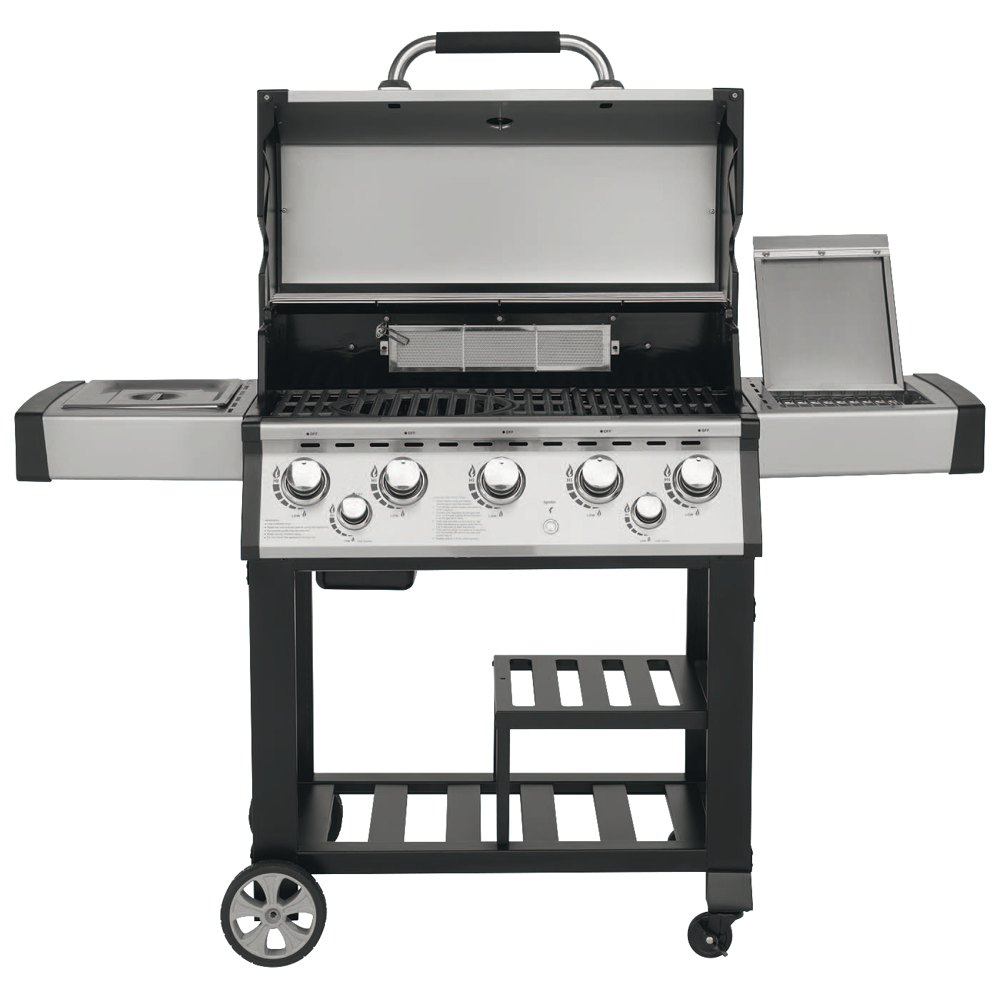 JUSTUS 1309 04 MARS Gasgrill, Edelstahl/Schwarz (24500 Watt)