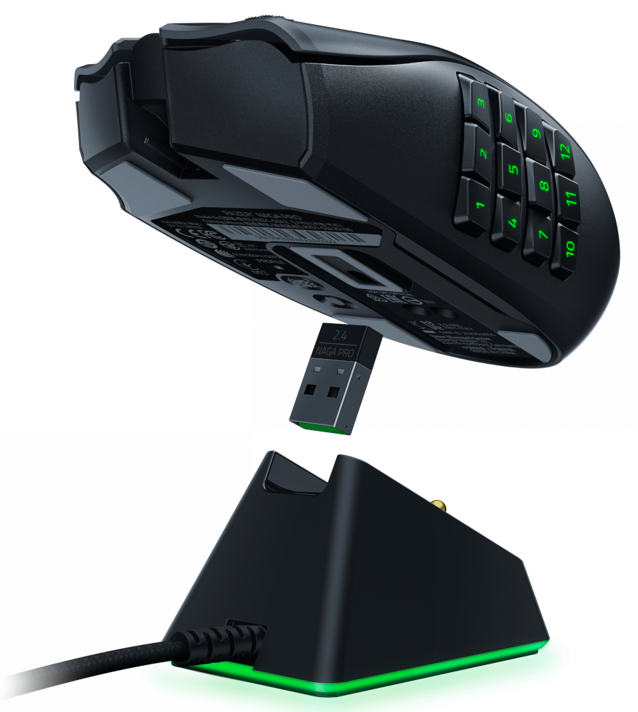 RAZER Gamingmuis Naga Pro Zwart (RZ01-03420100-R3G1)
